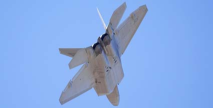 Lockheed-Martin F-22A-40 Raptor 09-4172 of the 27th Fighter Squadron Fighting Eagles based at Langley Air Force Base, Virginia
